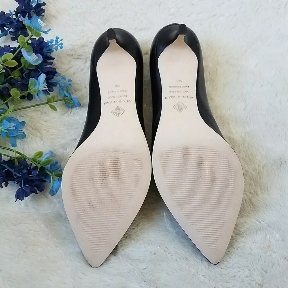 ANTONIO MELANI Ellen Leather Pointed Toe Pumps